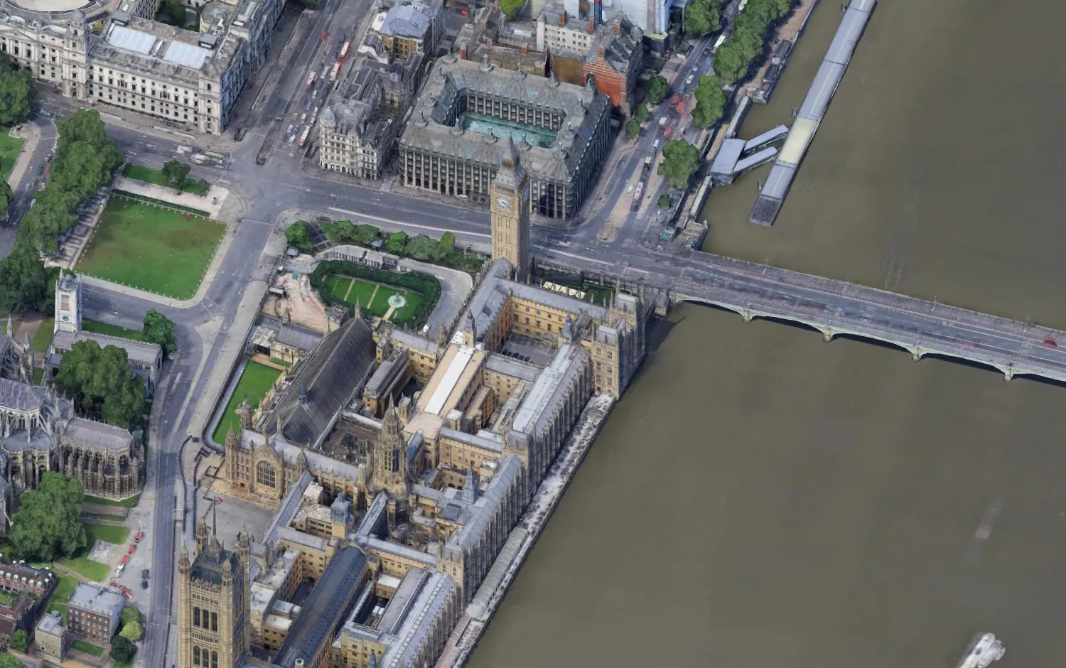 Google 3D Tiles render of the Palace of Westminster