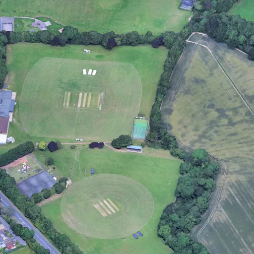 Render of cricket pitches