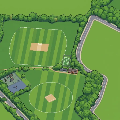 Teacher drawing of the pitches