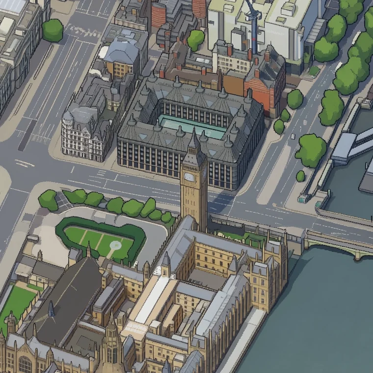 Big Ben drawn by the first London LoRA