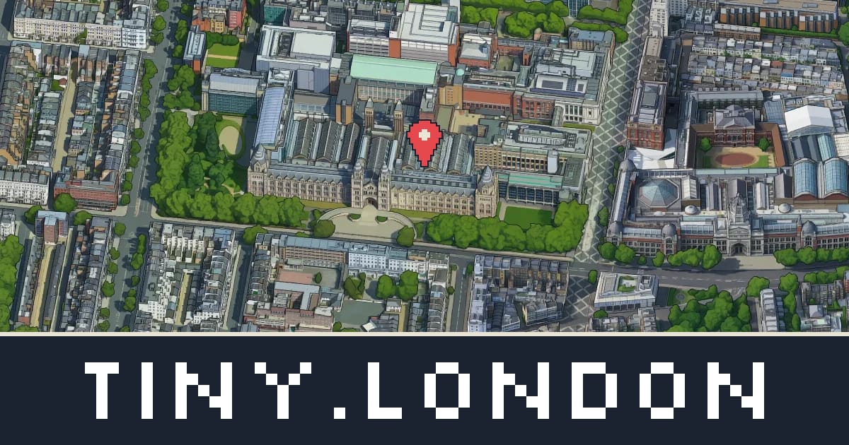 Natural History Museum in pixel art