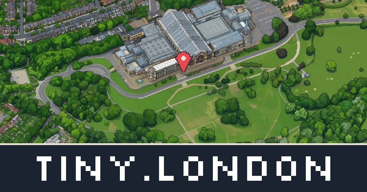 Alexandra Palace in pixel art