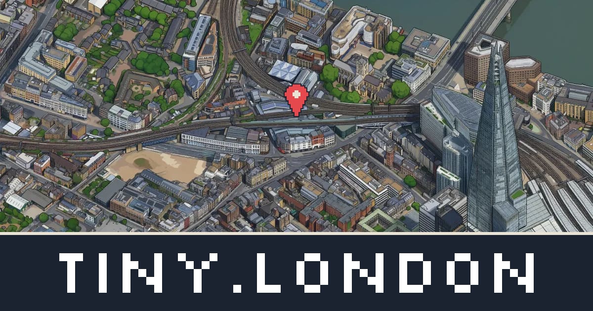 Borough Market in pixel art