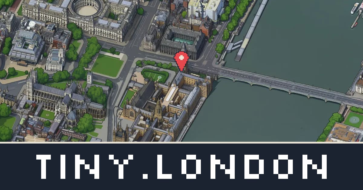 Big Ben in pixel art