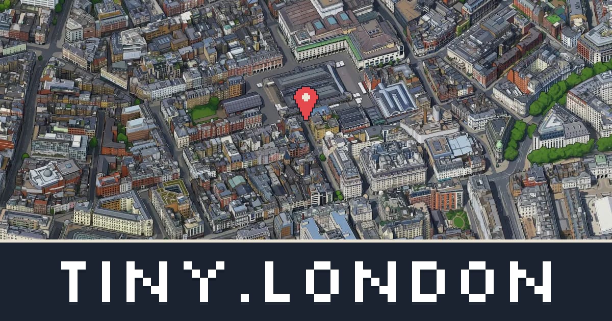 Covent Garden in pixel art