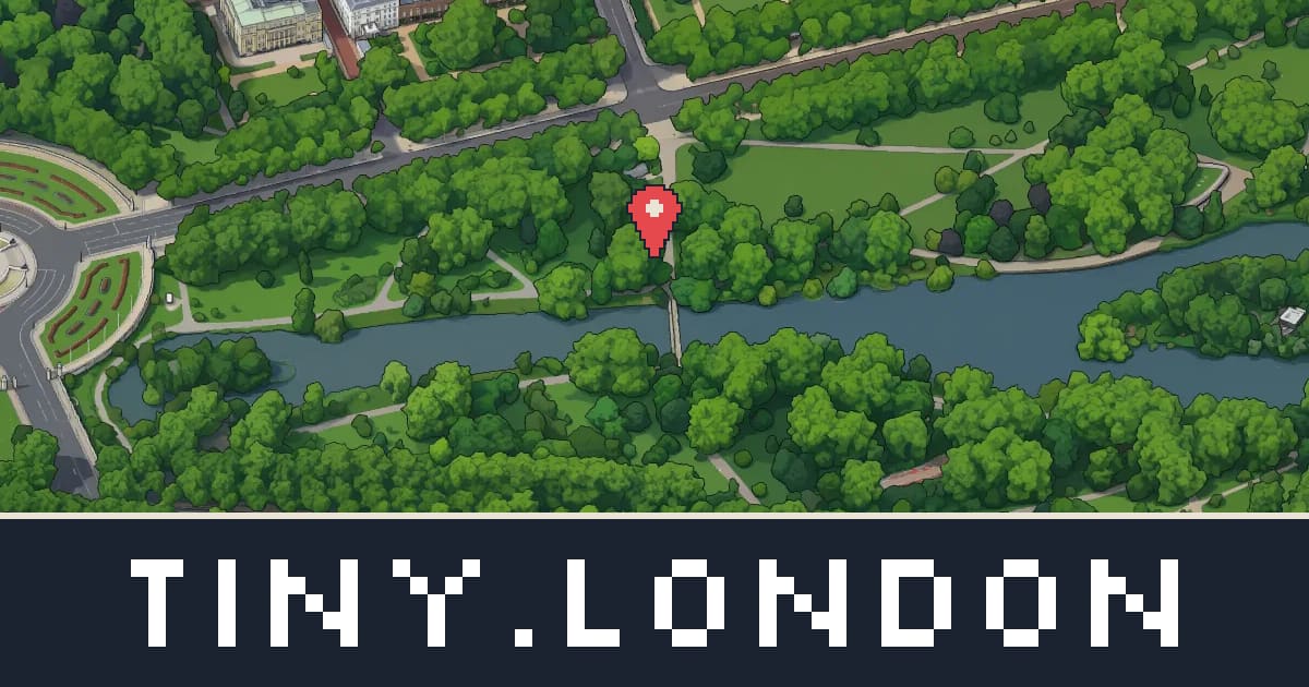 St James's Park in pixel art