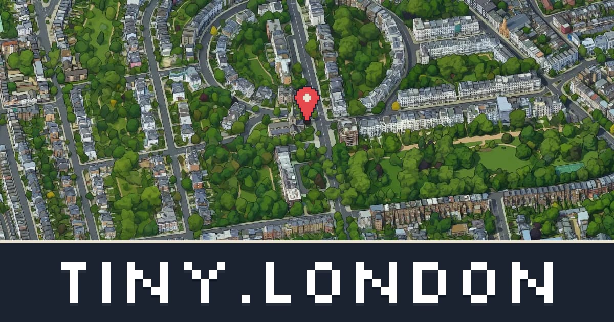 Notting Hill in pixel art