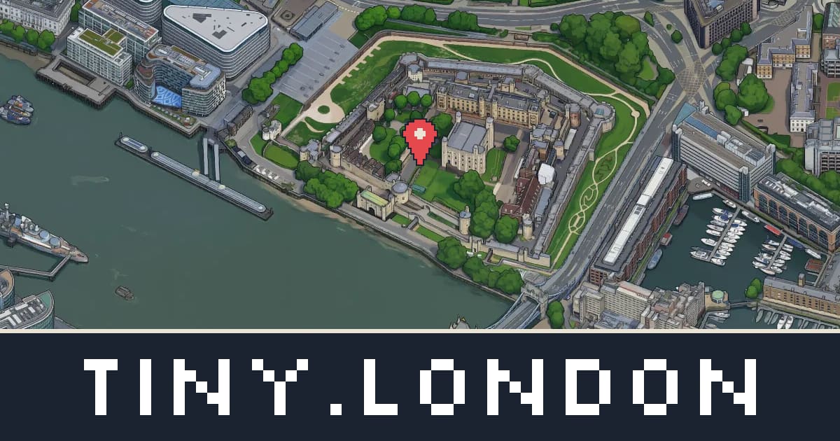 Tower of London in pixel art