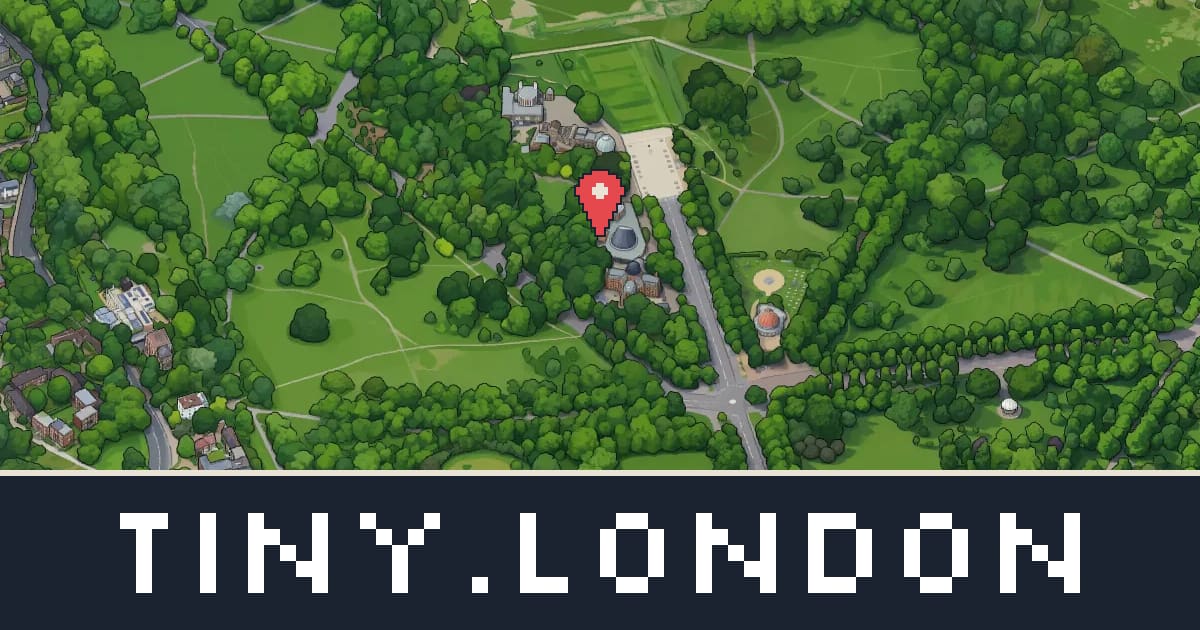 Royal Observatory Greenwich in pixel art