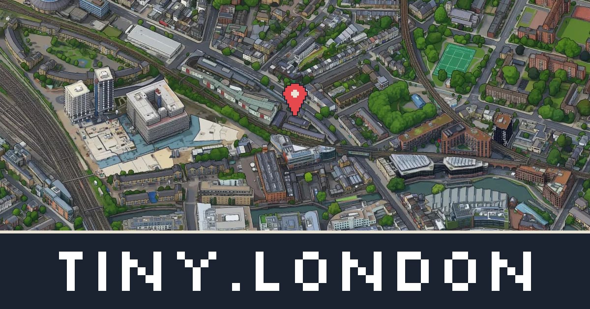 Camden Market in pixel art