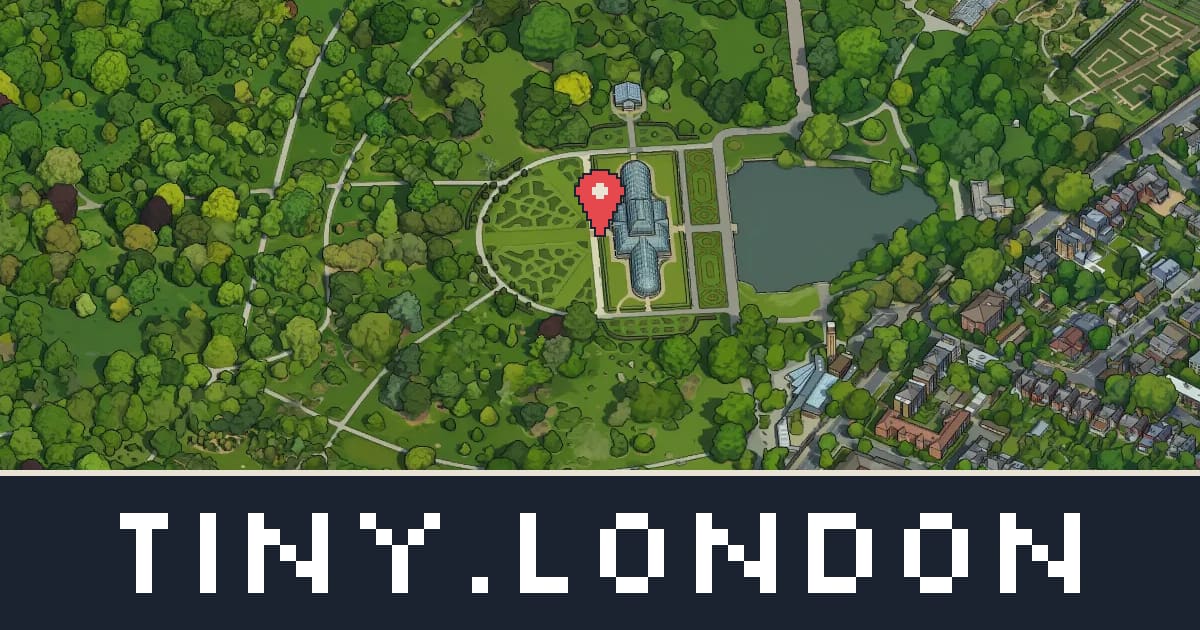 Kew Gardens in pixel art