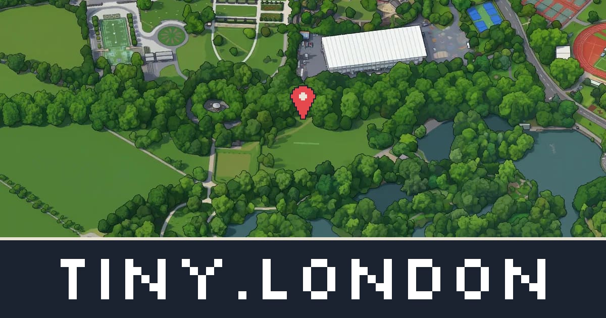 Battersea Park in pixel art