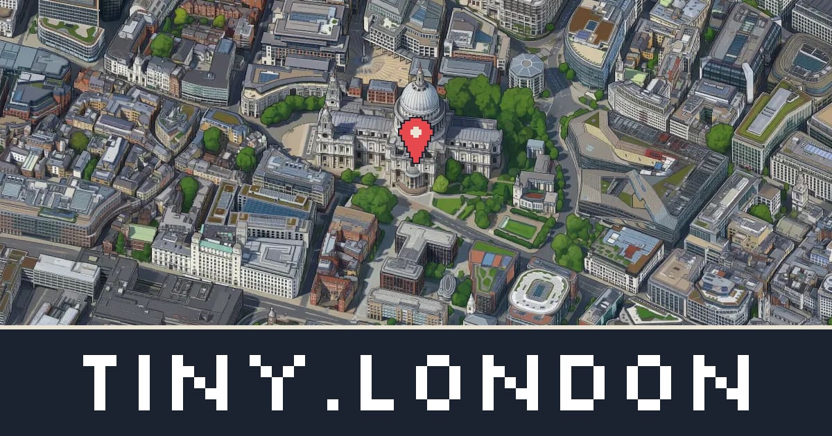 St Paul's Cathedral in pixel art