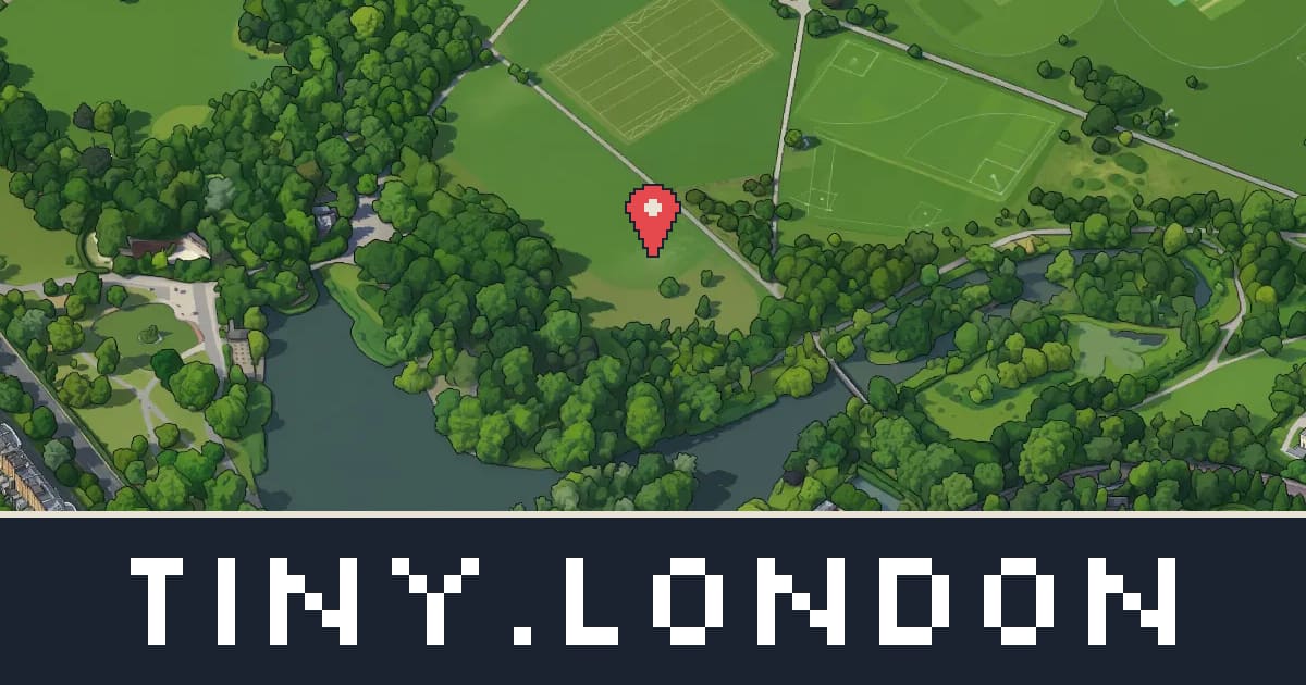 Regent's Park in pixel art